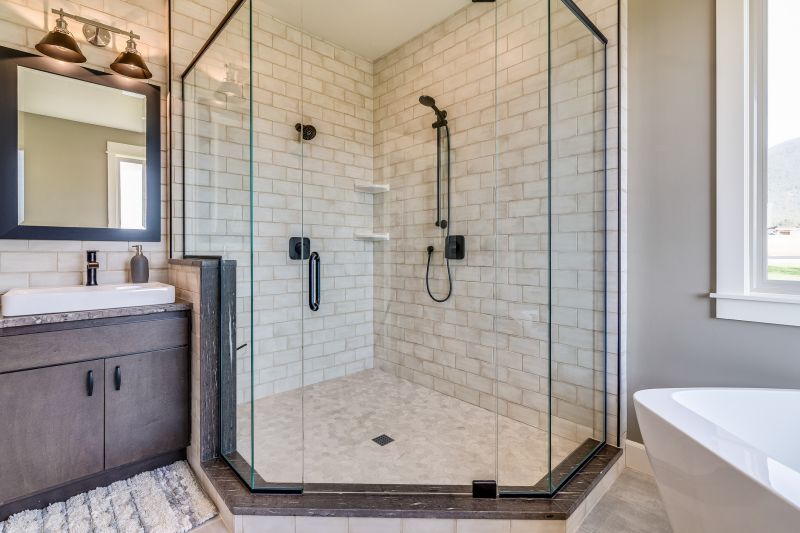 Contemporary Tile Shower